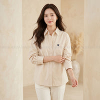 Áo Sơ Mi Tay Dài Thêu Trơn AS57720