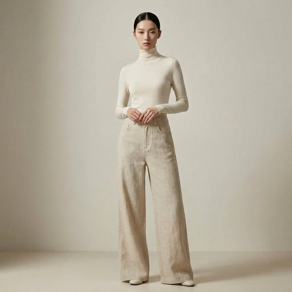 Quần Jean Lụa Suông QJ3765