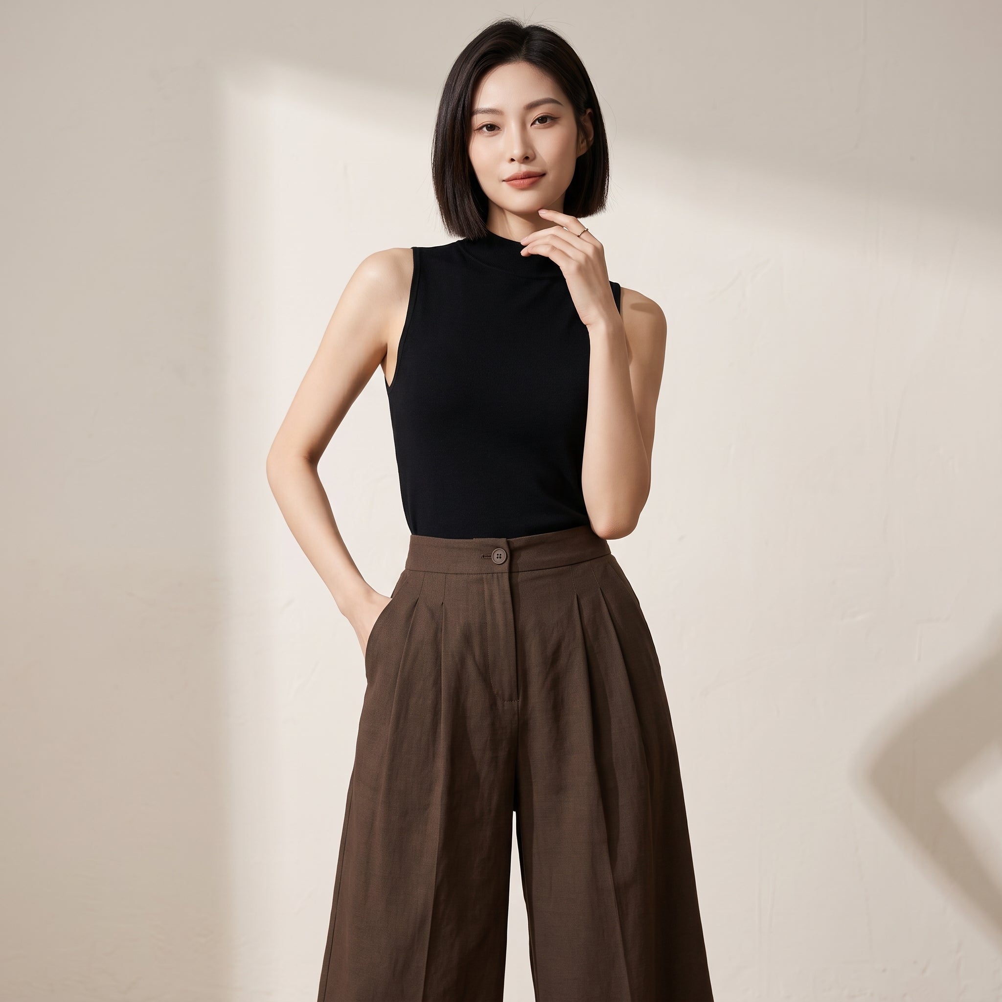 Quần Tây Suông Lưng Thun QT25129