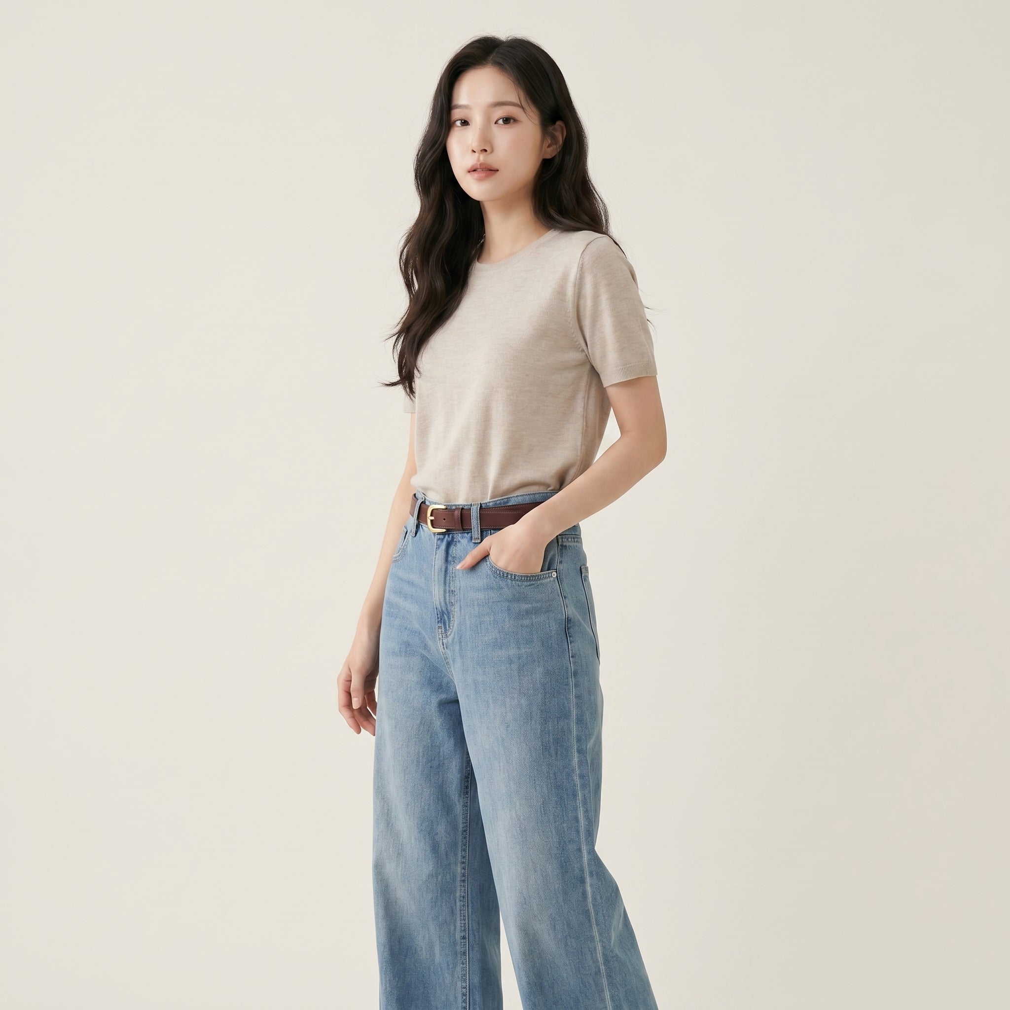 Quần Jean Suông Lụa Mềm QJ8228 / 92cm