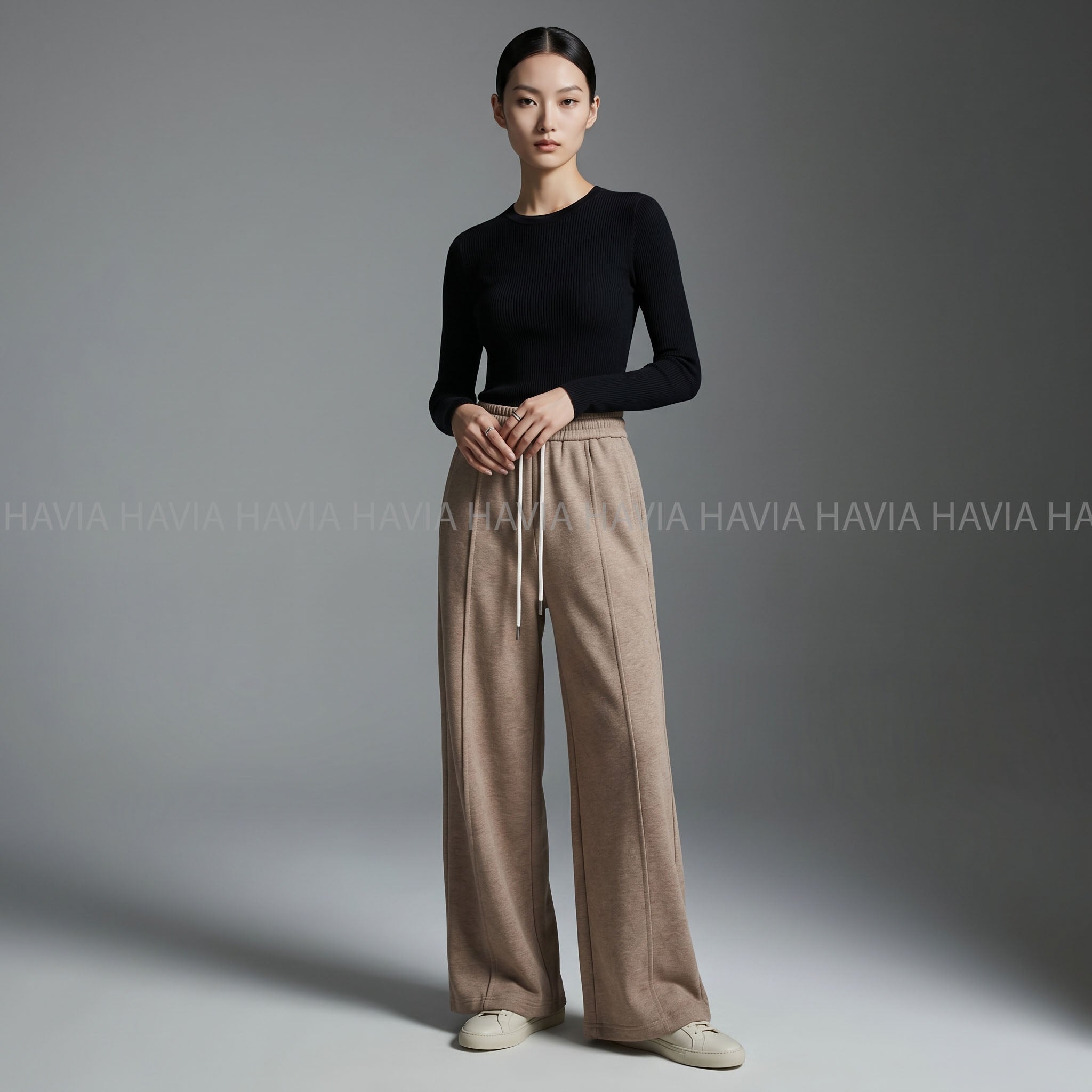 Quần Nỉ Suông Lưng Thun QN8449