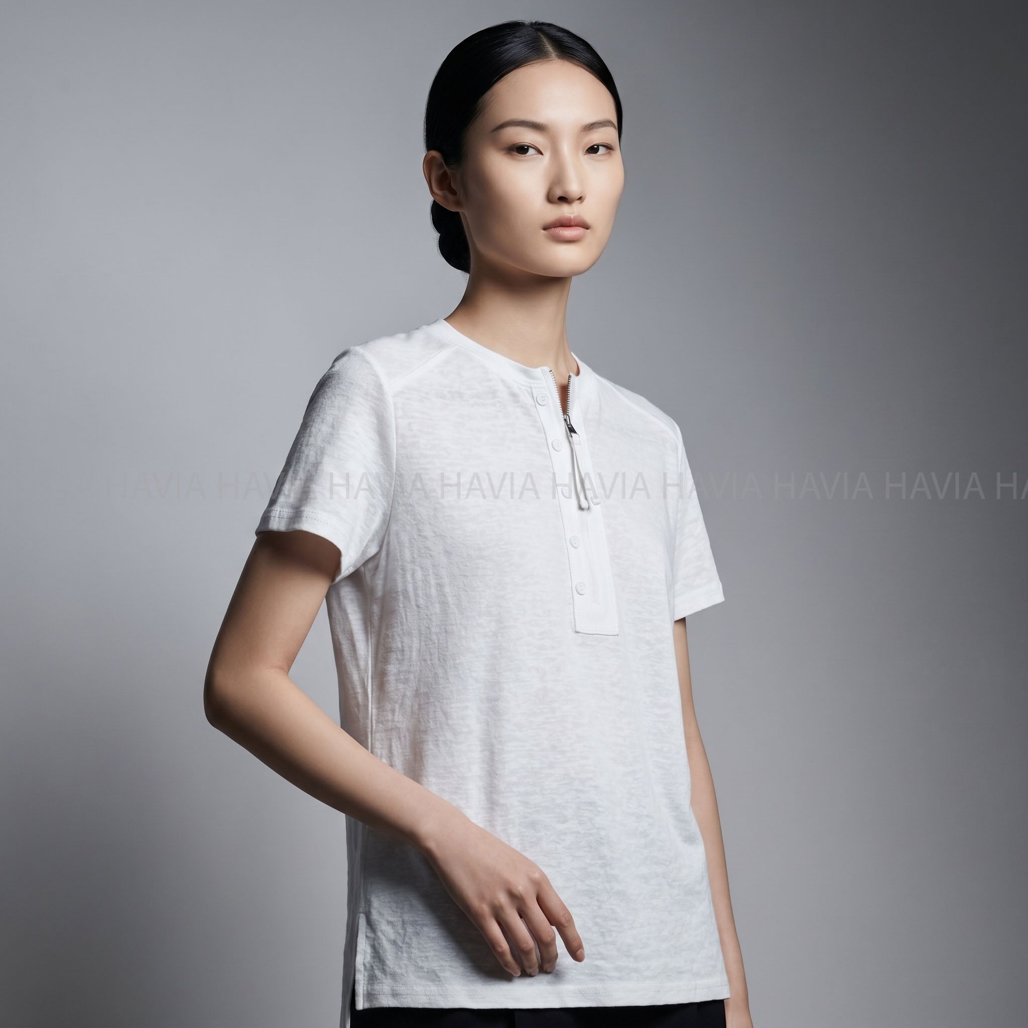 Áo Thun Tay Ngắn Cổ Zip AT88795